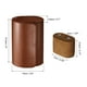 thumbnail image 2 of Estuche de viaje para reloj de cuero Caja de reloj individual para hombres y mujeres, 2 ranuras, marrón, 2 of 6
