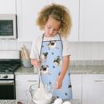 thumbnail image 4 of Pug and Footprints Kids Aprons for Girls and Boys,Adjustable Neck Strap Toddler Aprons for Kids Cooking Baking, 4 of 7