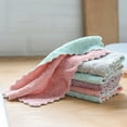 thumbnail image 3 of Ludlz 4PCS Microfiber Cleaning Cloths, Softer Highly Absorbent, Lint Free Streak Free for House, Kitchen, Car, Window Gifts Washing Dish Plate Cloth Towel Rag Home Kitchen Clean Tablecloth, 3 of 8