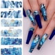 thumbnail image 4 of Pegatinas de manicura con diseño de marcas de agua, llenas de calcomanías para uñas con efecto mármol., 4 of 9