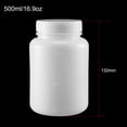 thumbnail image 2 of Uxcell 500ml/16.9oz Plastic Wide Mouth Lab Reagent Bottle 3 Count, 2 of 5