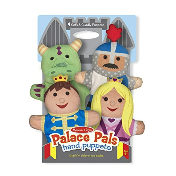 Melissa & Doug Marionnettes Palaces (Lot de 4) - Prince, Princesse, Chevalier et Dragon