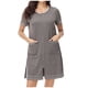 thumbnail image 2 of Batas de invierno para mujer, camisón cálido y camisón de invierno con cremallera y bolsillos, pijama holgado para mujer., 2 of 6