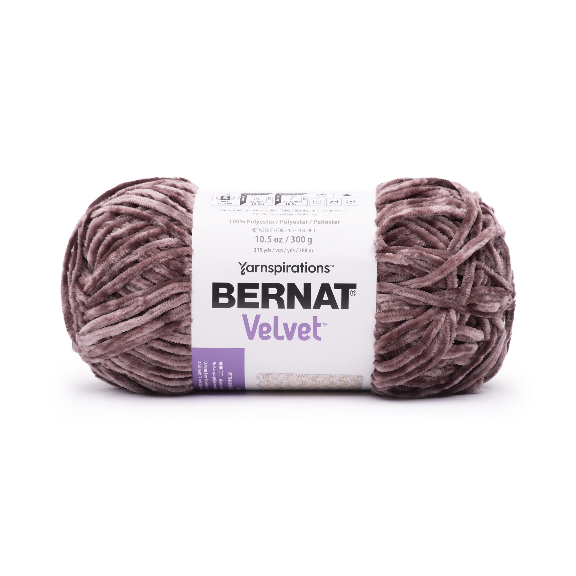 Bernat® Velvet™ Fil de polyester volumineux n° 5, moka, 300 g, 315 yards
