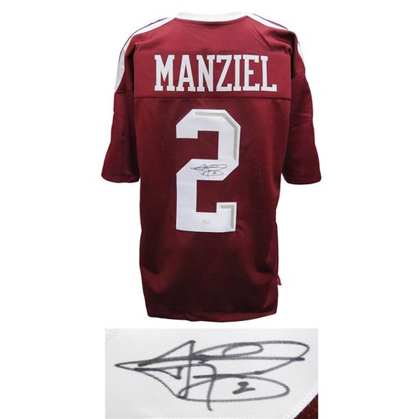 Johnny Manziel Signed Maroon Custom Football Jersey