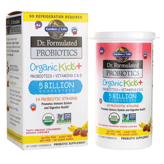 Garden of Life Dr. Formulated Probiotics Organic Kids+ Strawberry