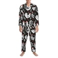thumbnail image 3 of Naloa Laying Hens And Roosters Men’s Pajamas Set - Long Sleeve Button Down Sleep Shirt and Pajama Bottoms Sleepwear Set-Small, 3 of 7