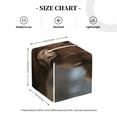 thumbnail image 4 of Gaeub Yak Print Leather Tissue Box Cover Square,Tissue Holder,Leather Paper Case,PU Leather Tissue Box Holder Decorative for Bathroom, Home Office Decor, 4 of 7