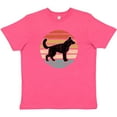 thumbnail image 3 of Inktastic German Shepherd Silhouette Vintage Retro Youth T-Shirt, 3 of 5