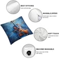 thumbnail image 4 of Acheng Violin Pillow Cases Standard Size Set of 2 - Music Pillowcase &amp; Home Decor -  Printed Decorative Bed Pillow Covers - Wrinkle, Fade &amp; Stain Resistant, with Hidden Zipper White, 4 of 6