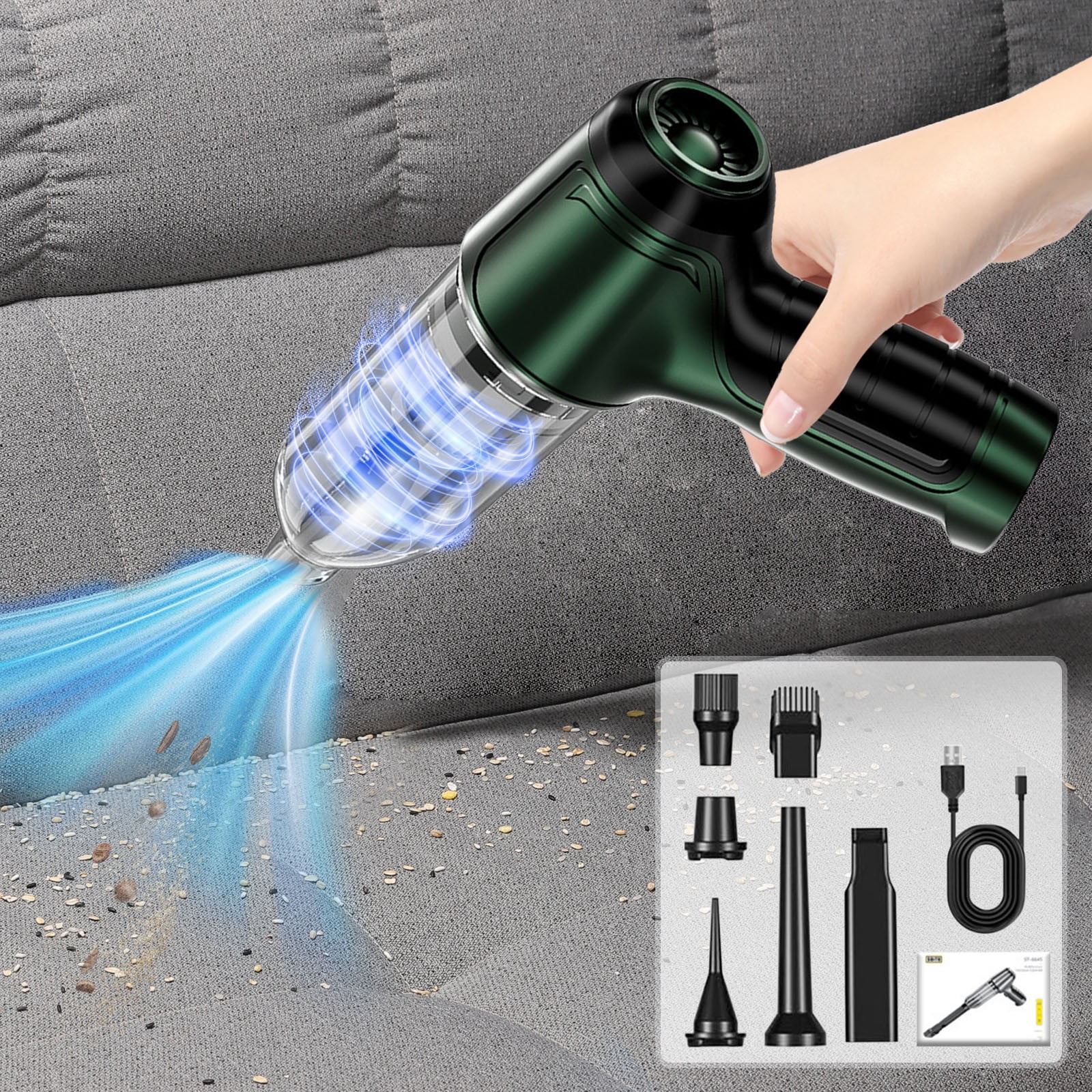 wznxdo 2025 Hot Sale Brushless Adjustable Handheld Wireless Car Vacuum Cleaner Home Gift