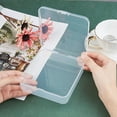 thumbnail image 3 of 8pc Polypropylene(PP) Plastic Boxes Bead Storage Containers with Hinged Lid Square Clear 11.5x11.5x3.5cm, 3 of 7