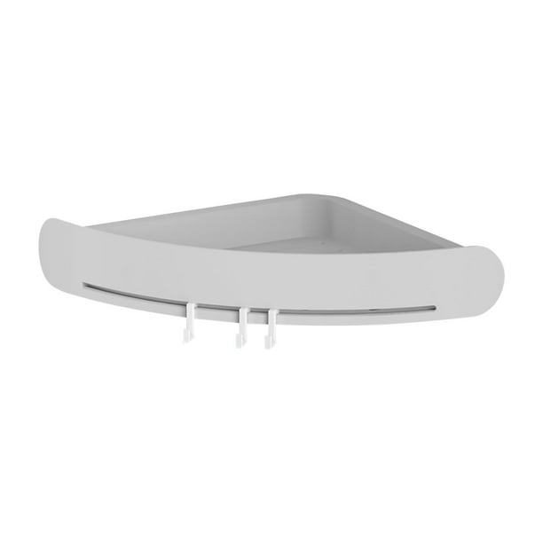 Organizador de baño esquinero de pared con ventosa para guardar champú, jabón, toallas y cepillos de baño en la bañera o la cocina.