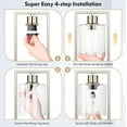 thumbnail image 7 of Set of 2 Dimmable Bedside Nightstand Lamps with USB Port, Brushed Nickle, 7 of 7