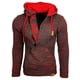 thumbnail image 1 of Suéter de otoño e invierno a la moda para hombre, suéter suelto de gran tamaño de colores mezclados, suéter con capucha Pompotops oipoqjl9246, 1 of 3