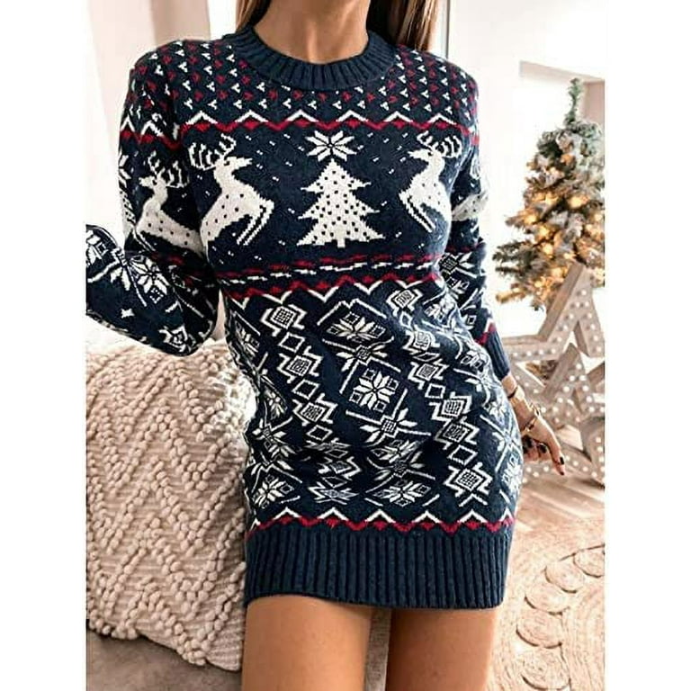 DanceeMangoos Christmas Sweaters for Women Christmas Sweater