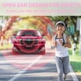 thumbnail image 4 of Mehomeli Auriculares para niños, Auriculares abiertos con conducción de aire Bluetooth 5.2, limitación de volumen de 85 dB, azul y rosa, 4 of 5