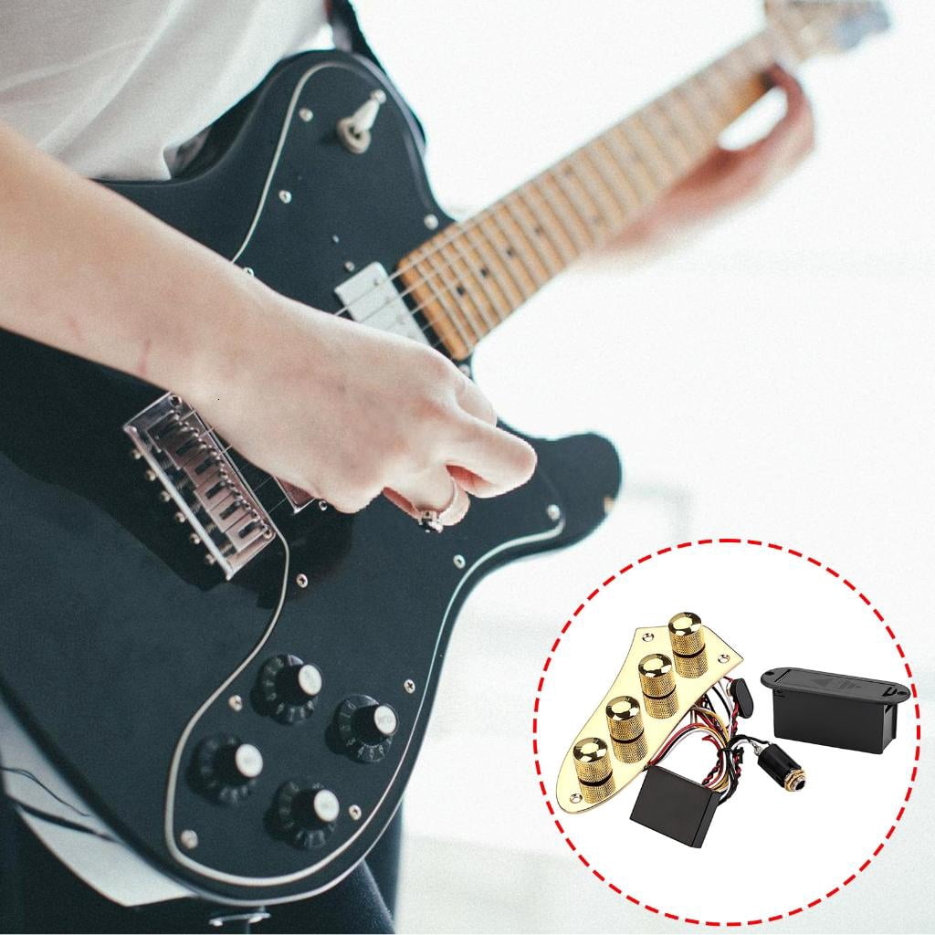 CEORPER 4 Way Switch Loaded Prewired Guitar Control Plate Replacement Part Control Plate