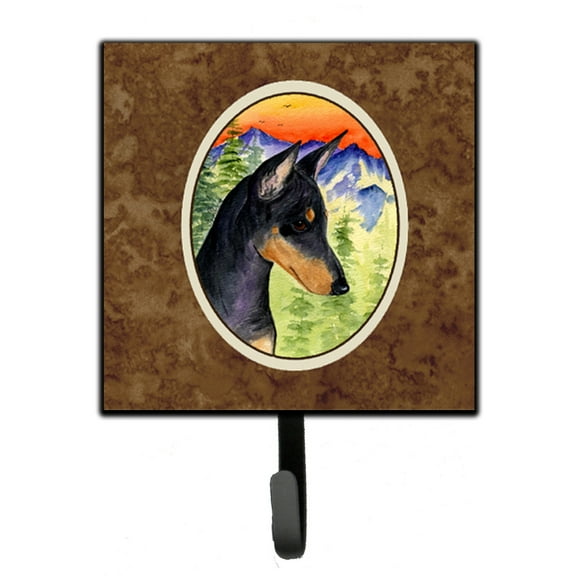 Carolines Treasures SS8425SH4 Manchester Terrier Leash Holder or Key Hook, Small, Multicolor