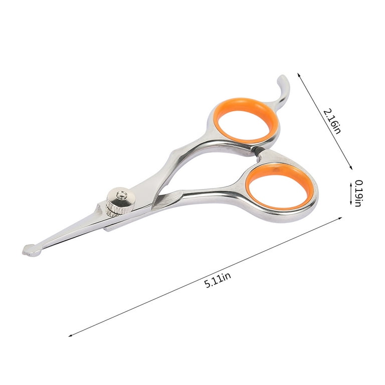 Tiny Trim 4.5 Ball-Tipped Scissor for Dog, Cat and all Pet Grooming - Ear,  Nose, Face & Paw - Scaredy Cut's small Safety Scissor Yellow