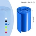 thumbnail image 2 of Unique Bargains Tube Rétractable en PVC Bleu 85mm Plat 6m pour Grand Pack de Batteries, 2 of 5