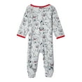 thumbnail image 2 of Wonder Nation Long Sleeve Crew Neck Animal Print Pajamas (Newborn) 1 Pack, 2 of 3