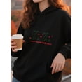 thumbnail image 4 of Joyful Winter Christmas Hoodie for Men Women, Holiday Pullover Hooded Sweatshirt, Cozy Cotton Poly Blend, Funny Winter Xmas Gift Outfit, 4 of 5