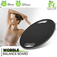 thumbnail image 2 of Magshion Wobble Balance Board for Standing Desk, Exercise Balance Trainer with 360° Rotation and Handle, Physical Therapy and Core Training, Black, 2 of 10