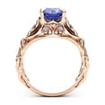 thumbnail image 3 of Celtic Bluish Violet Tanzanite Engagement Ring, 3 of 4
