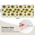 thumbnail image 5 of White Sunflower Pattern Kitchen Rug Mat,Kitchen Runner Rugs Non Skid Washable,Decorative Kitchen Floor Mats for Kitchen,Sink,Laundry,17"X47", 5 of 5
