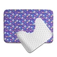 thumbnail image 6 of Yiaed colorful Skull flower leaf Print Bathroom Mat Set 2 Pieces Mat Anti-Skid Pad Ultra Soft and Absorbent Bathroom Bath Mat Contour Bath Rugs for Toilet Base, 6 of 6