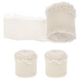 thumbnail image 6 of 3 Rolls Decorative Fringe Ribbons for Wedding Bouquets, Crafting Ribbon for Floral Arrangements and Wrapping, 6 of 7