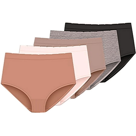 

Delta Burke Seamless Brief Panties 5-Pack - Sugar Combo - Size 7