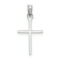 thumbnail image 3 of 14K White Gold Elegant D.C Polished Religious Latin Cross Pendant, 3 of 3