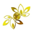 thumbnail image 3 of Reloj de pared con espejo acrílico, reloj artístico, adhesivo de espejo moderno para cafetería, apartamento. Oro, 3 of 9