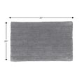 thumbnail image 2 of Knightsbridge Linear 220 GSF Reversible Bath Rug 20 x 30 - Silver, 2 of 2