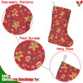thumbnail image 5 of Christmas Stockings,Red Christmas Gingerbread Man Pattern Stockings Christmas,14.8'' Xmas Stockings,Christmas Party Favors,Christmas Party Decorations,Christmas Stockings Personalized, 5 of 5