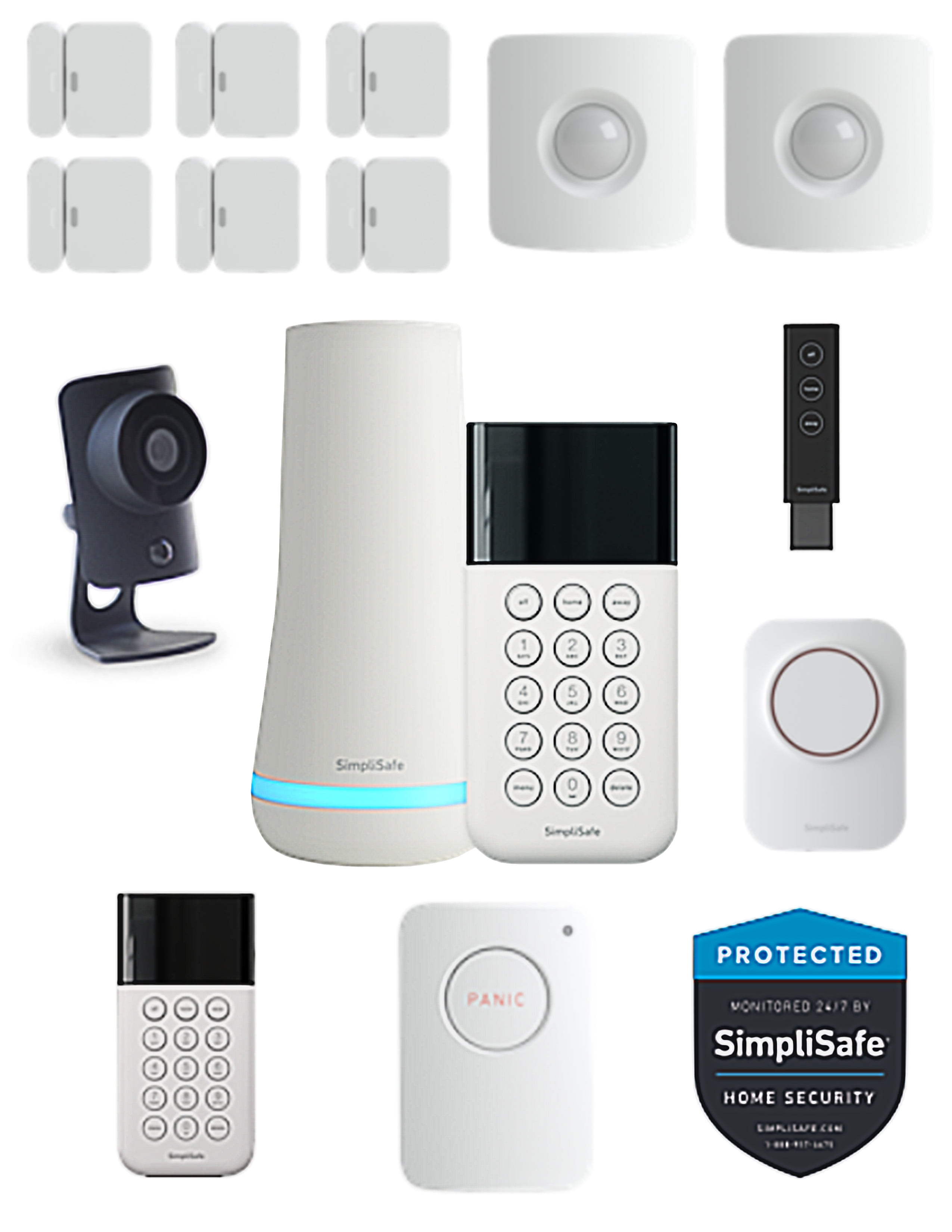 SimpliSafe home security professional system, Base Station, Wireless