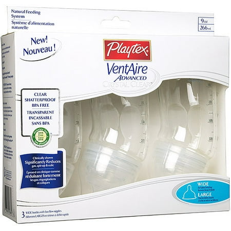 Playtex - Crystal Clear Wide Neck Bottle