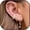 B:Leaf Earring Stacks, variant on Gold Earring Stacks for Women Hoop Stud Dangle Set Hypoallergenic Cartilage Multiple Piercing Trendy Jewelry Gifts[j2555]