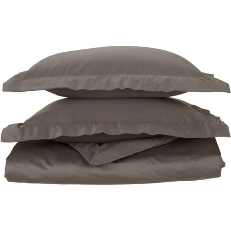 Superior 1200 Thread Count Single-Ply Egyptian Cotton Solid Duvet Cover Set