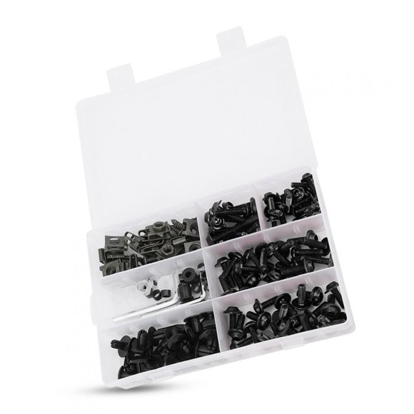 Fairing Kit, Windscreen Fairing Screws Motorcycle Accessory Fairing Set, Fairing Pieces For Motorcycles Black