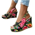 thumbnail image 3 of Ruyang Casual Side Hollow Belt Buckle Thick Bottom High Heeled Roman Shoes Summer Fashion Womens Dress Sandals with Heels, 3 of 8