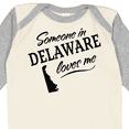 thumbnail image 4 of Inktastic Someone in Delaware Loves Me Boys or Girls Long Sleeve Baby Bodysuit, 4 of 5