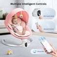 thumbnail image 2 of Doulami Electric Baby Swing for Newborn to Toddler Portable Infant Swing Rocker with Remote & APP Control & IMD Touch Panel, 5 Sway Speeds, 10 Lullabies, Pink, 2 of 15