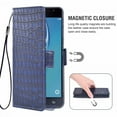 thumbnail image 4 of Case for Galaxy J3 2016, Pu Leather Cover, Phone Case for Samsung Galaxy J3 2016, Wallet, Scratch-Resistant Magnet Phone Case with Card Compartment, Blue, 4 of 7