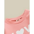 thumbnail image 5 of Bagilaanoe Toddler Baby Girl Boy Valentine's Day Sweatshirt Long Sleeve Letter Print Pullover 6M 12M 18M 24M 3T 4T Kids Loose Tee Tops, 5 of 8