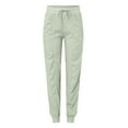 thumbnail image 4 of Baqcunre Womens Sweatpants Sports Loose Running Yoga Fitness Pocket Casual Nine Bound Leg Pants Womens Pants Yoga Pants Women Joggers For Women Mint Green S-XXL, 4 of 5