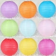 thumbnail image 2 of XmhyTop Stylish Hanging Paper Lanterns, All-Occasion Indoor/Outdoor Decor for Home, Garden, Parties & Celebrations（orange，12pcs）, 2 of 4