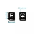 thumbnail image 2 of U8MO 3840pc/500g Random 6mm Black Cube Opaque Acrylic Large Hole Initial Letter Beads, 2 of 9